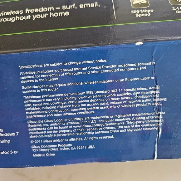 LINKSYS Router E1200 Wireless N - Picture 11 of 11